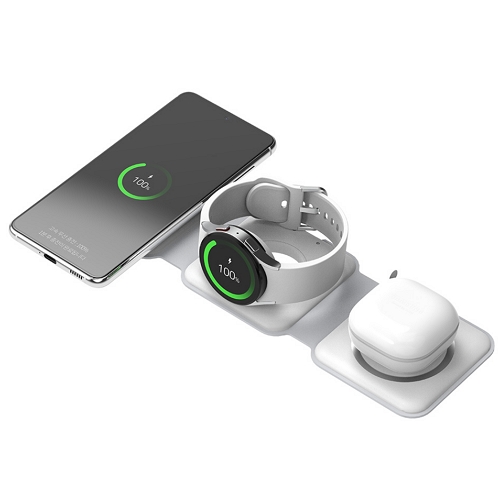 스카이랩 스카이 필 3in1 맥세이프 접이식 무선충전기 W26 Mag