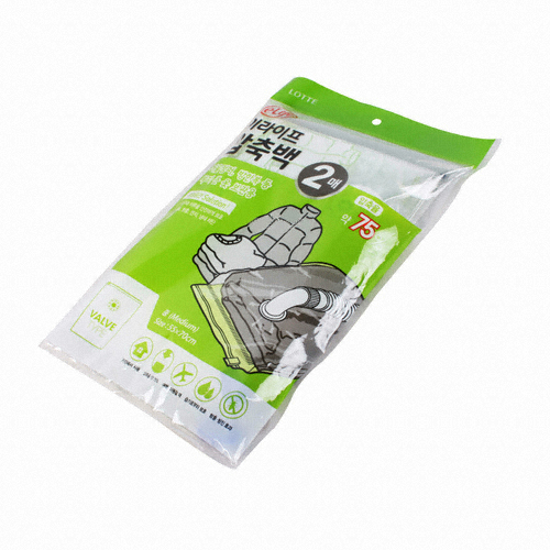 롯데알미늄 이라이프 밸브형 압축백 중