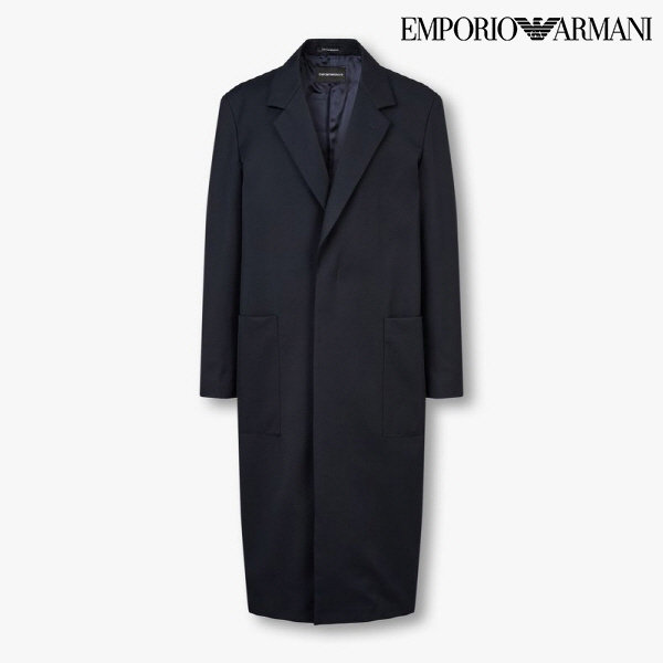 엠포리오아르마니 노치트 라펠 빅 포켓 싱글 코트 A514308002