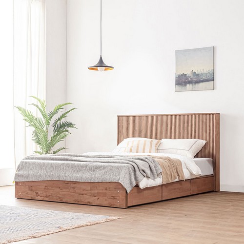 리버퍼니쳐 윈슬럿 템바보드 호텔 수납 침대 Q