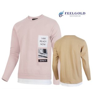 필골드 배트맨 레이어드 맨투맨 티셔츠 SLFWW1013