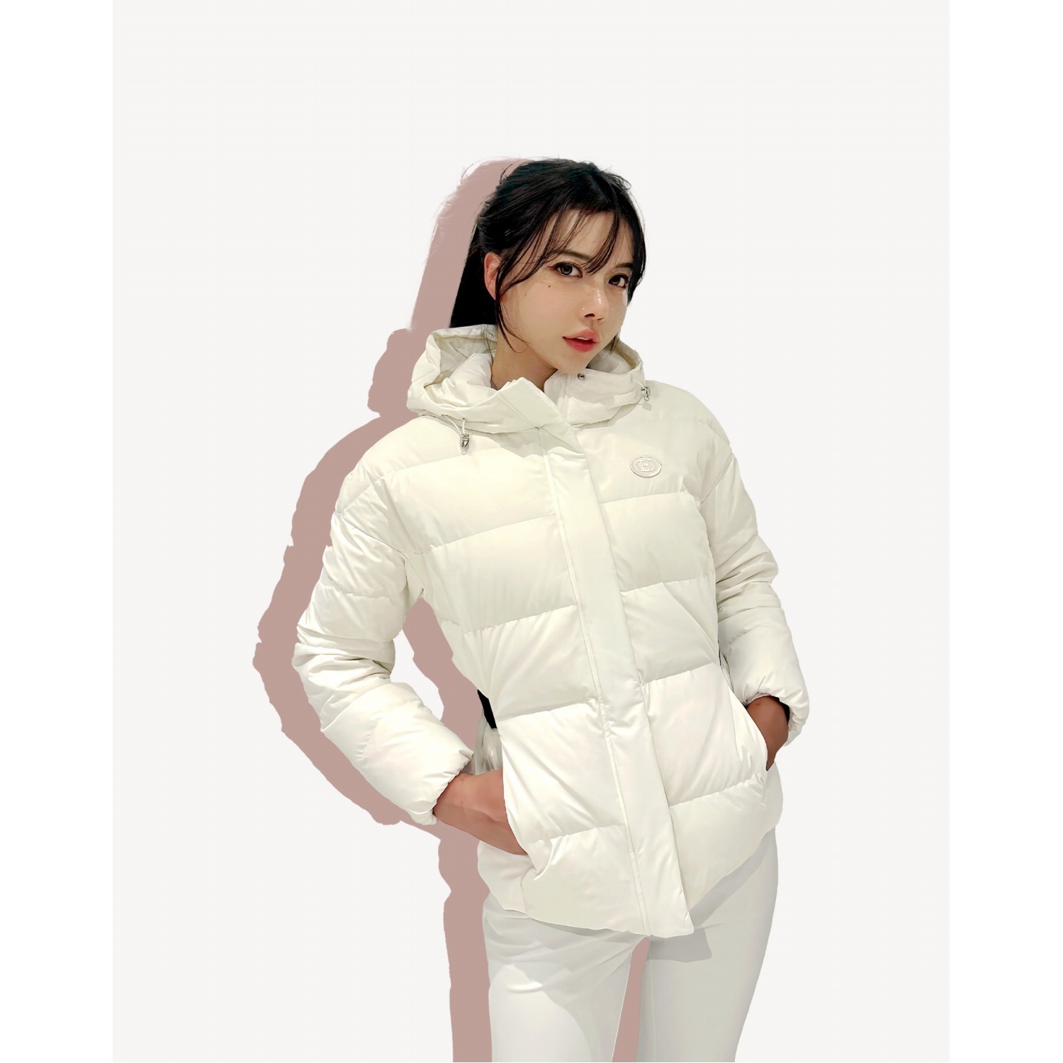 헤지스골프 발열 안감 스윙 다운 HWJU4D973IV