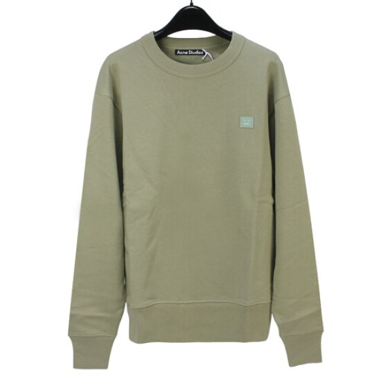 아크네스튜디오 페이스 패치 스웨트셔츠 EUCALYPTUS CI0076 CRW
