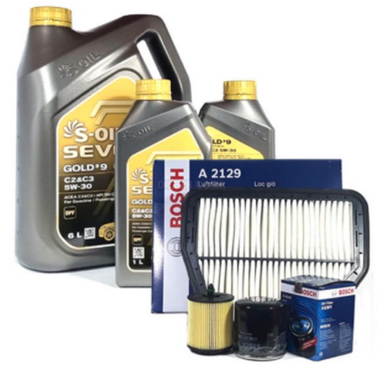 에쓰오일  세븐 골드 #9 C2&C3 5W30 6L + 보쉬필터 제네시스 G80 RG3 2.5T