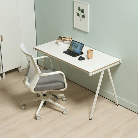 에보니아 브베 철재 와이드형 책상