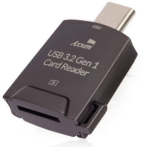 액센  USB3.2 마이크로SD 카드리더기