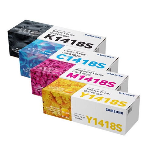 삼성전자  정품 CLT-K1418S, CLT-C1418S, CLT-M1418S, CLT-Y1418S 4색 세트
