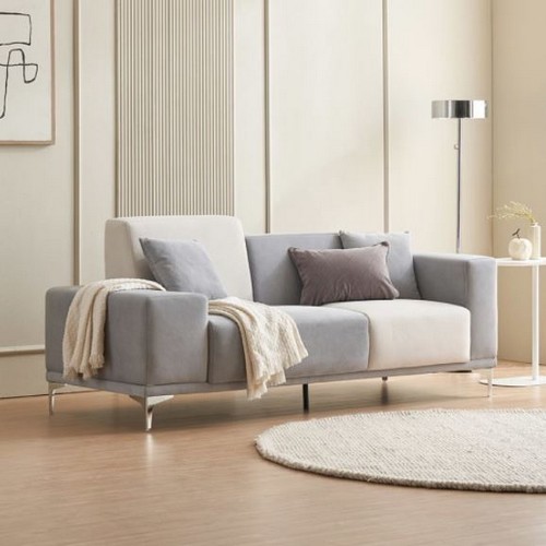 파로마 로리 줄리안 배색 컬러 패브릭 소파 3인용