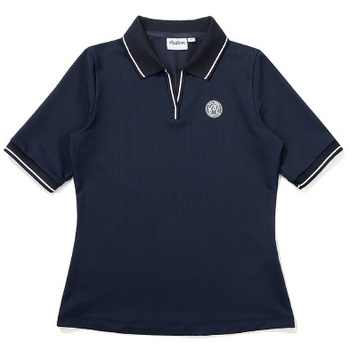 말본골프  립 조직 M로고 카라 티셔츠 M4322PTS11NVY