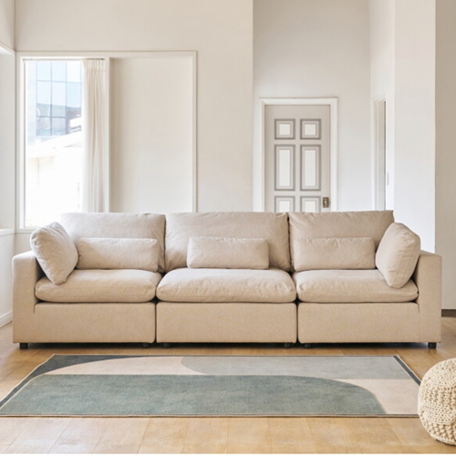 에몬스 클로우 생활발수 이지클린 패브릭 소파 4인용