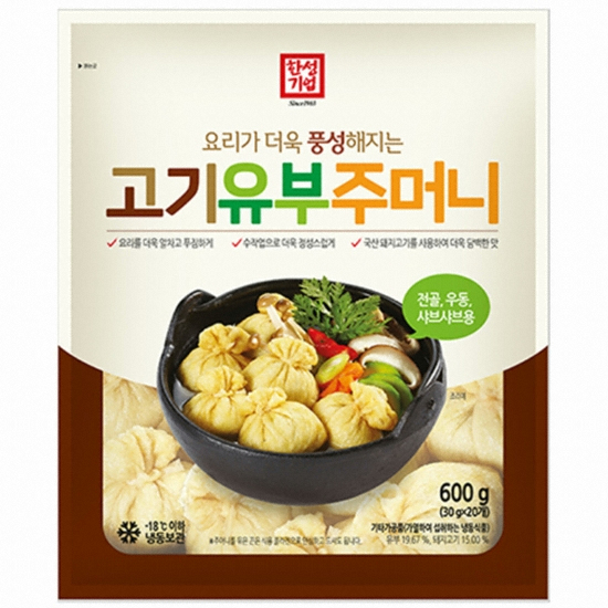 한성기업  고기 유부주머니 600g