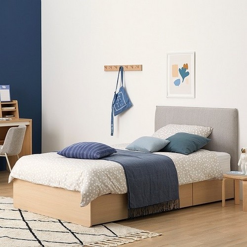 한샘 아임빅 패브릭헤드형 수납 침대 SS