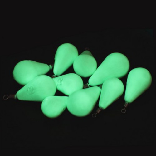 머털낚시  물방울 초고휘도 옥광 봉돌