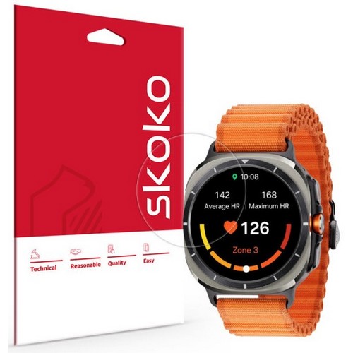 스코코  갤럭시워치 울트라 47mm 지문방지 AR 액정보호필름 2매