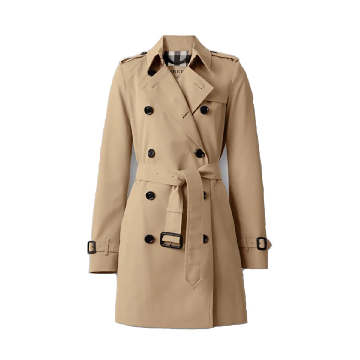 버버리 HARBOURNE 클래식 하프 트렌치 코트 80355631