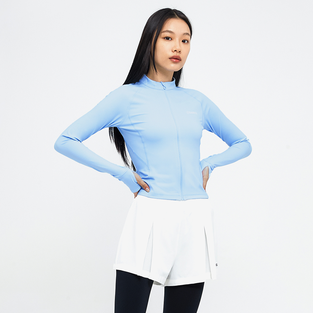 배럴  여성 에센셜 크롭 집업 래쉬가드 B4SWWCZ001AQB
