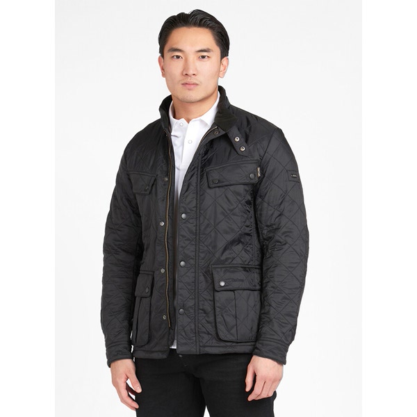 바버 인터내셔널 아리엘 폴라퀼트 자켓 URJA4F005BK