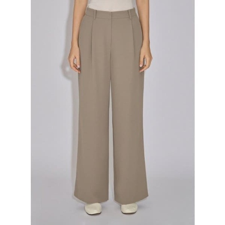 쉬즈미스 여성 백 밴딩 원턱 와이드 팬츠 SWWSLO32040