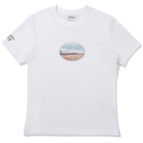 말본골프 캘리포니아 비치 라운드 넥 탑 M4322PRS12WHT