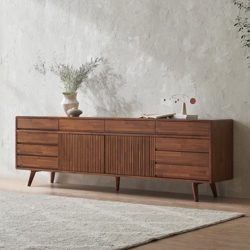 핀란디아 아브릴 원목 높은 거실장 2000