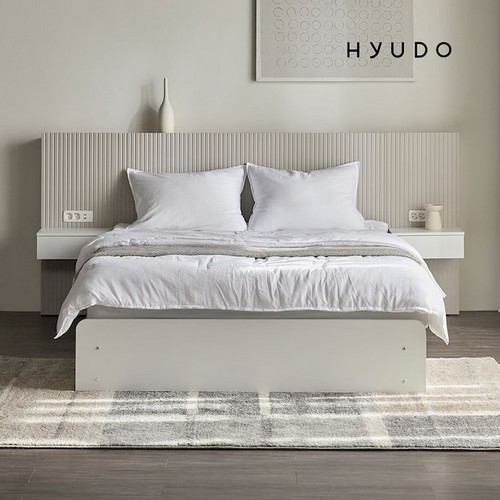 휴도 고요한 선유 호텔식 템바보드 3단 수납 LED침대 LK