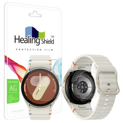 폰트리 힐링쉴드 갤럭시워치7 AG 저반사 지문방지 액정보호필름 2매+무광후면필름 2매