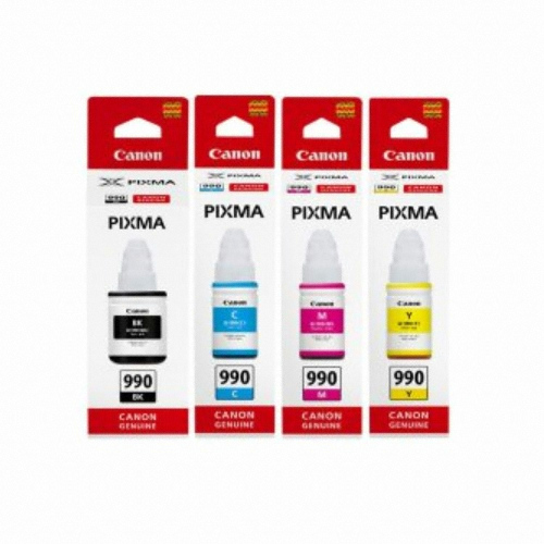 Canon  정품 GI-990BK, GI-990C, GI-990M, GI-990Y 4색 세트
