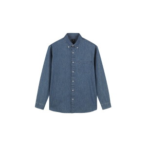 탑텐 남성 데님 버튼다운 셔츠_MSF5WC1902