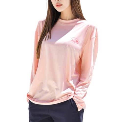 씨엔에이트레이드 헤링본 여성 루즈핏 래쉬가드 RF342