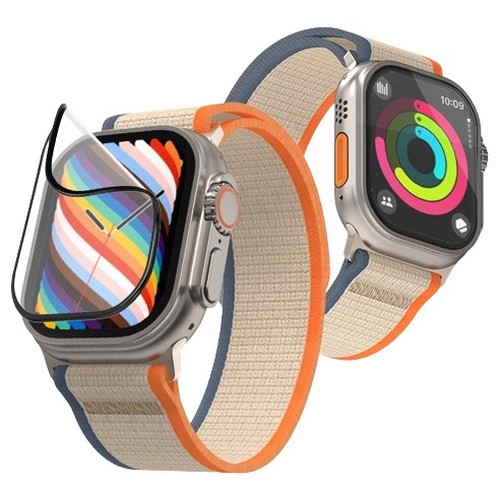 LAB.C  애플워치 울트라2 풀커버 PMMA 자가복원 액정보호필름 3매