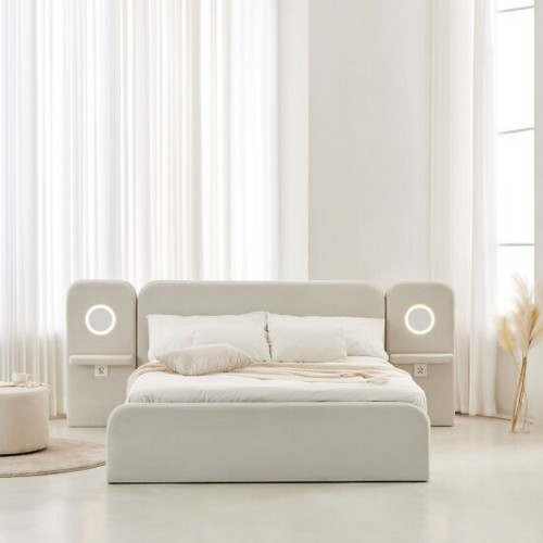 이노센트 셀린 아쿠아 패브릭 침대 Q