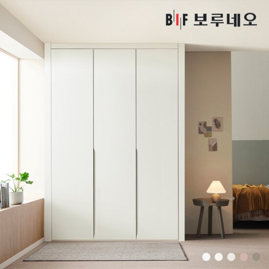 BIF보루네오  히든하프 작은방 여닫이 붙박이장