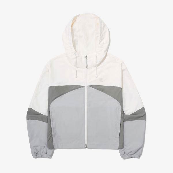 휠라  컬러 블록 후드 바람막이 FS2JKG3153F_SWH