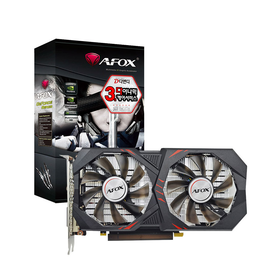 AFOX  지포스 GTX 1660 SUPER H7 D6 6GB DUAL 백플레이트 디앤디컴