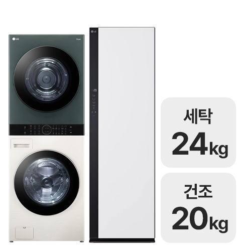 LG전자 트롬 오브제컬렉션 워시타워 W20EGZ + 스타일러 SC5MSR42