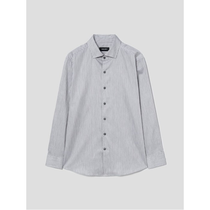 갤럭시 코튼 혼방 스트라이프 셔츠_GA4864U05D