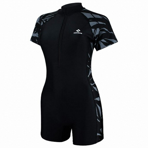 닉스원  NSW-4872BK 반팔 집업 반신 수영복