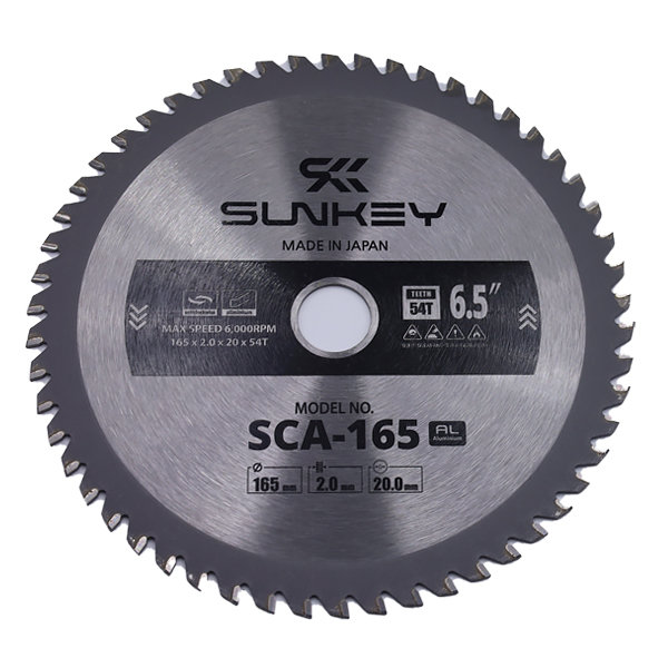  썬키 6.5인치 알루미늄용 원형톱날 SCA-165