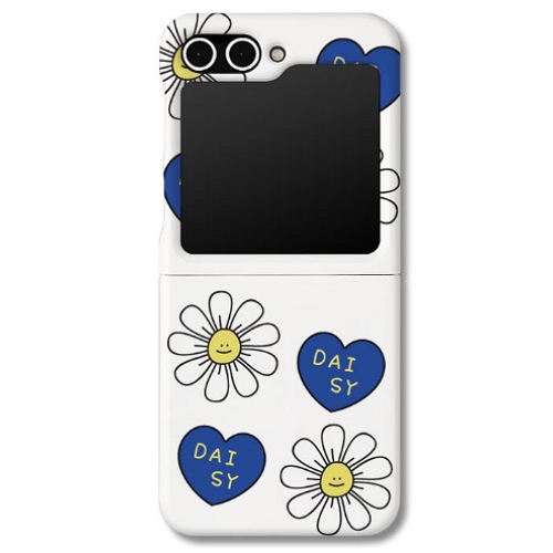 아칸  갤럭시Z 플립5 데이지꽃패턴 하드케이스