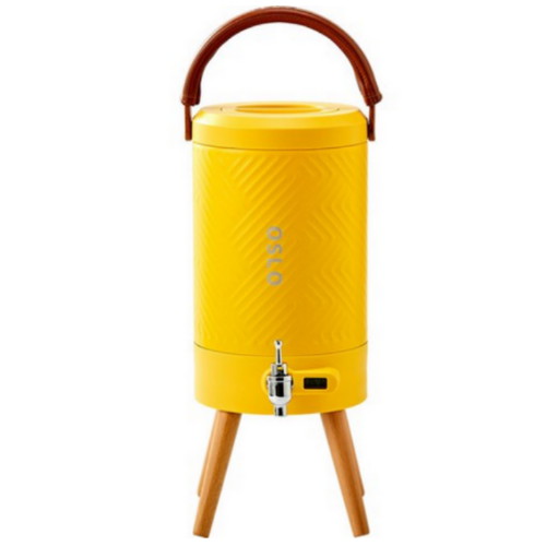 오슬로  스텐 304 이중진공 보온 보냉 트리 워터저그 4.5L 옐로우