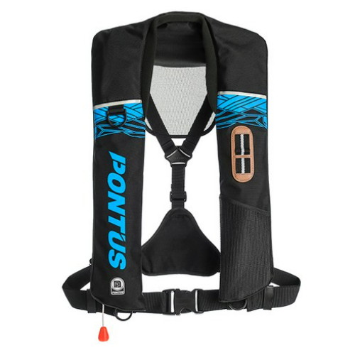 폰터스코리아  PL-7000 자동팽창식 구명조끼 블루