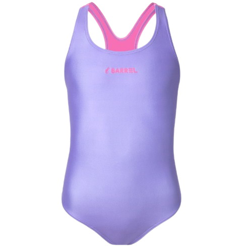 배럴  여아 에센셜 컬러배색 X백 원피스 수영복 B4SKSWS301PUL