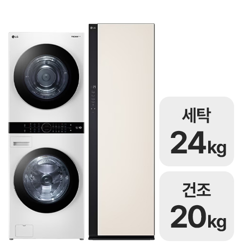 LG전자 트롬 워시타워 W20WD + 스타일러 SC5MBR42