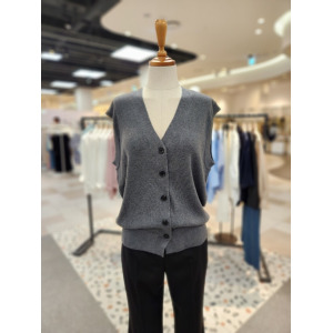 리스트 브이넥 버튼업 니트베스트 TSKVTO72510