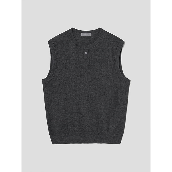 로가디스 레귤러 핏 울 혼방 넥 변형 베스트_RY4751P014