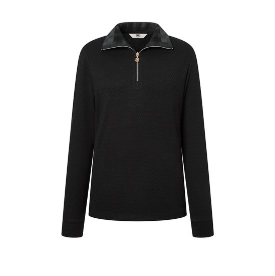 닥스골프 조직감 반집업 티셔츠 DNTS4D903BK