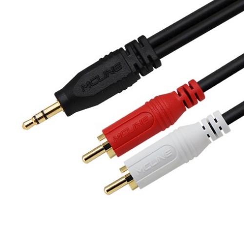 맥라인  MC-PA01 3.5mm 스테레오 to 2RCA 케이블