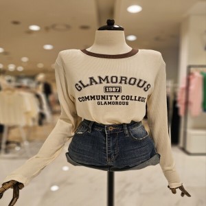 나인스텝 골지배색티 N24NT4311