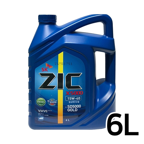 SK엔무브 ZIC X5000 15W40 6L