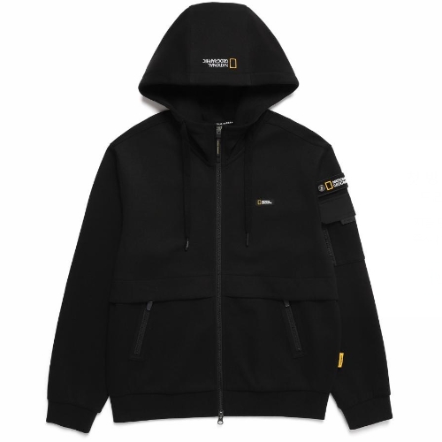 내셔널지오그래픽  슐리언 소매포켓 트레이닝 후드 집업 N243UFT920